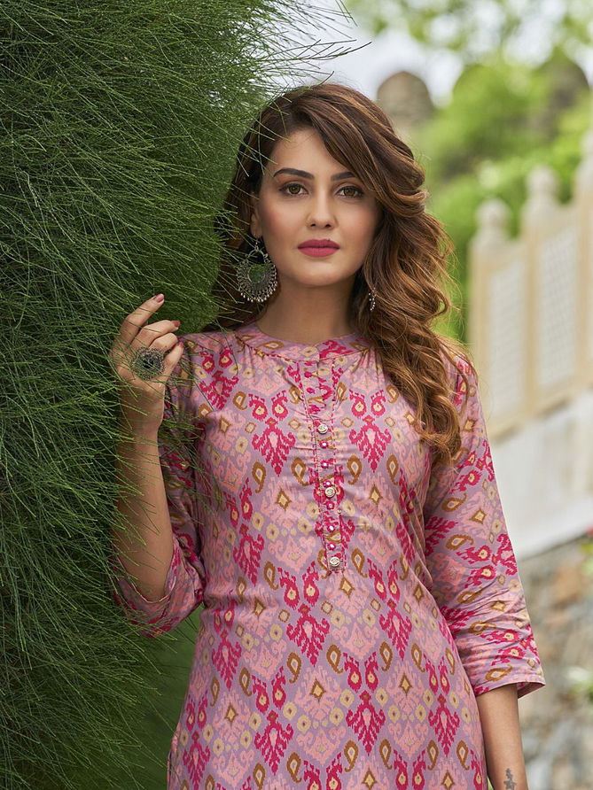 Rimzim V 1 Regular Wear Printed Kurti With Bottom Collection